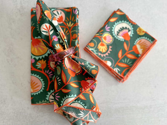 Desert Bloom Cloth Napkins, set of four - mosswell.us