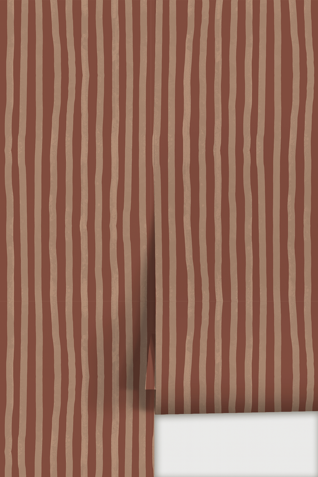 Dolce Stripe Wallpaper, brown and peach - mosswell.us