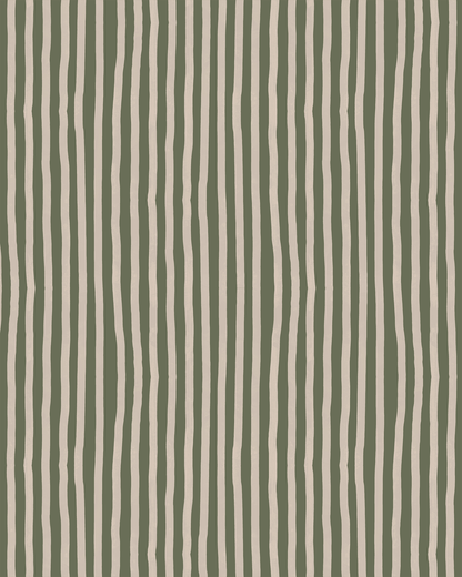 Dolce Stripe Wallpaper, olive green and tan - mosswell.us