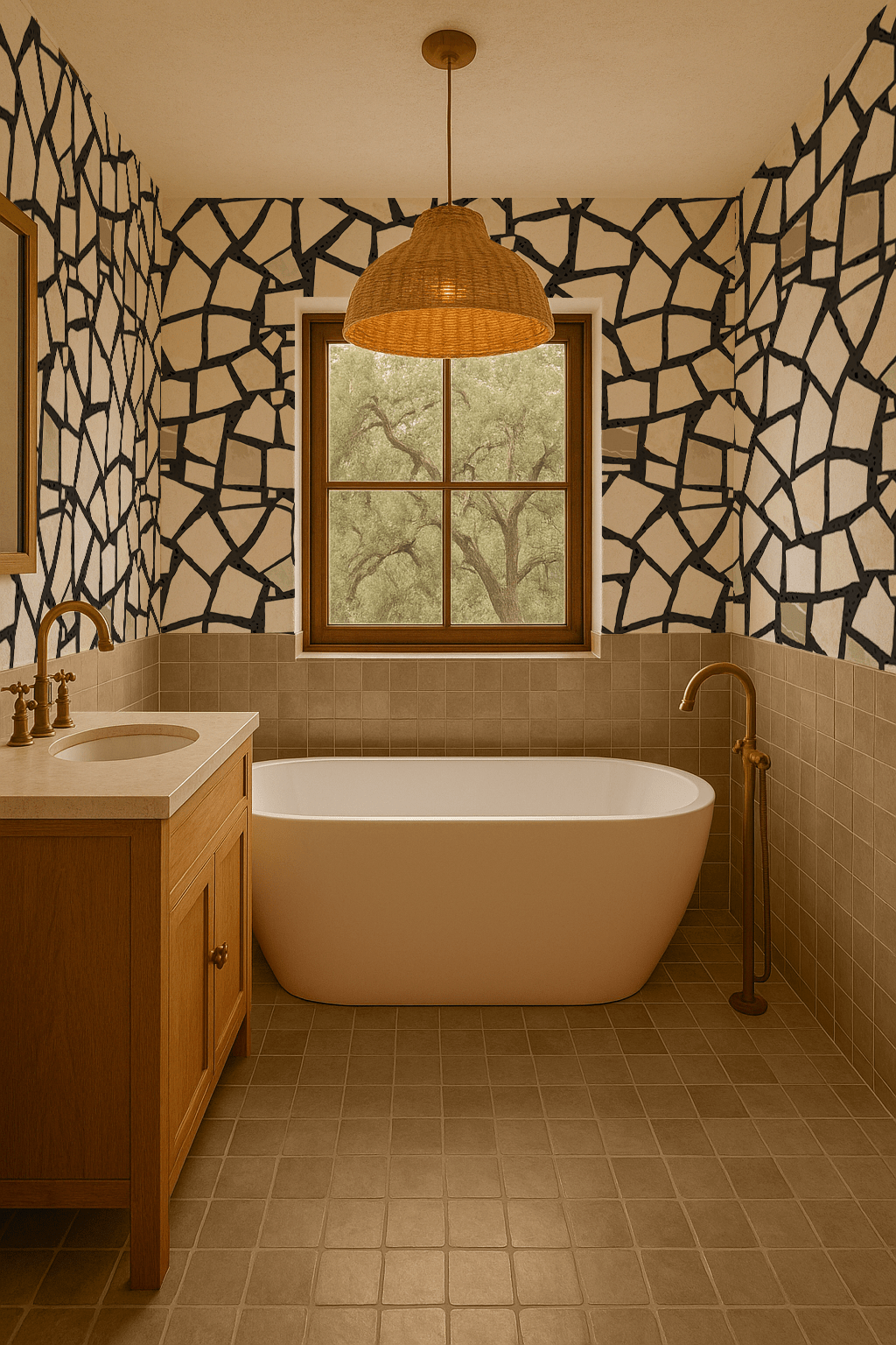 Dolce Terrazzo Wallpaper, black and white - mosswell.us