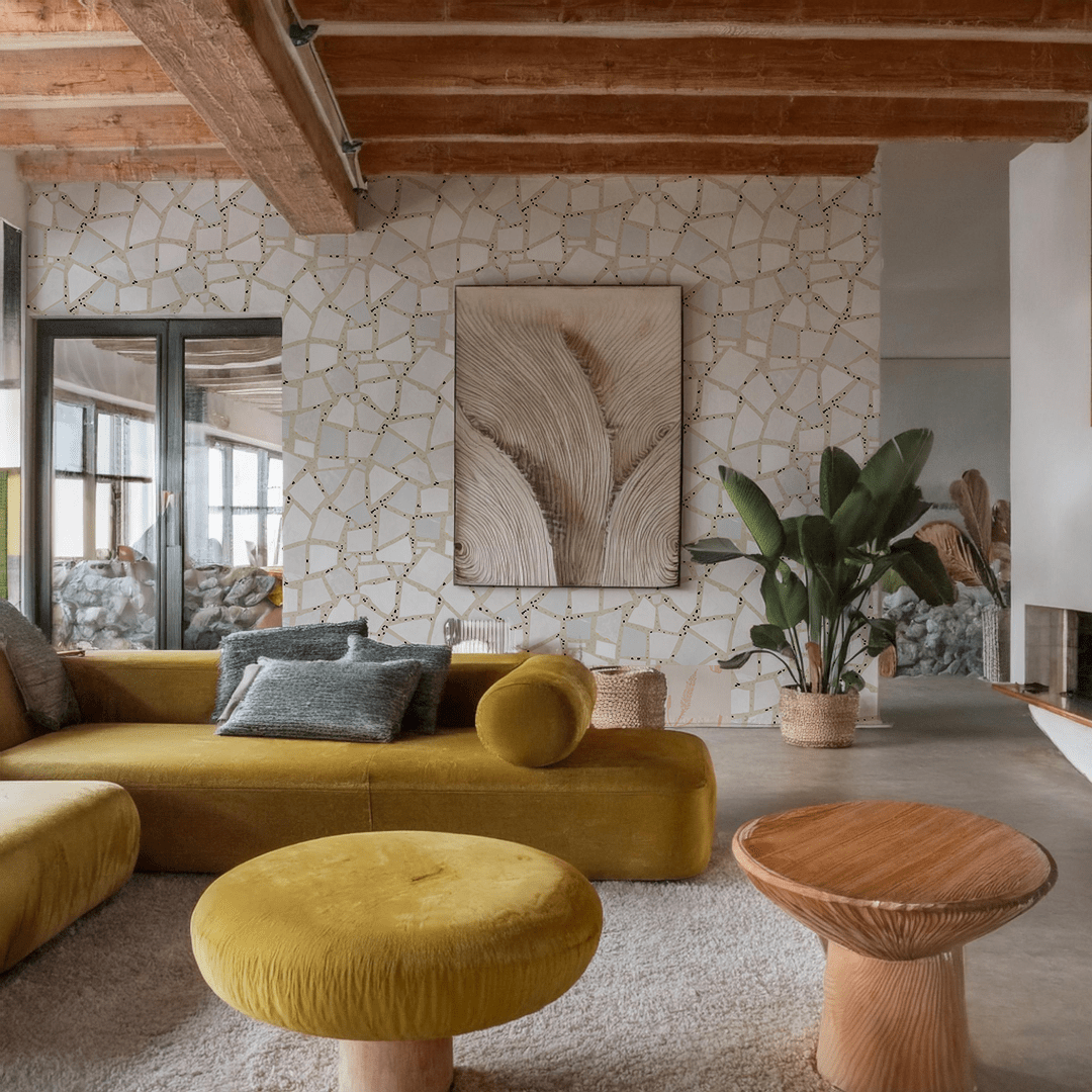 Dolce Terrazzo Wallpaper, tan - mosswell.us