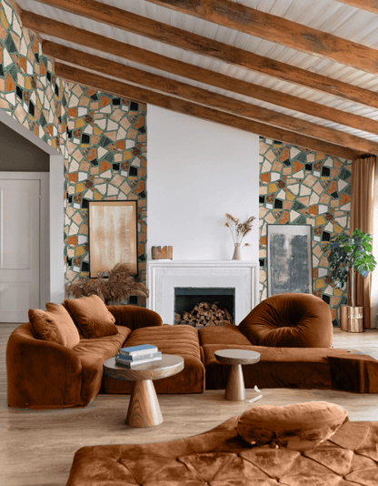 Dolce Terrazzo Wallpaper, teal - mosswell.us