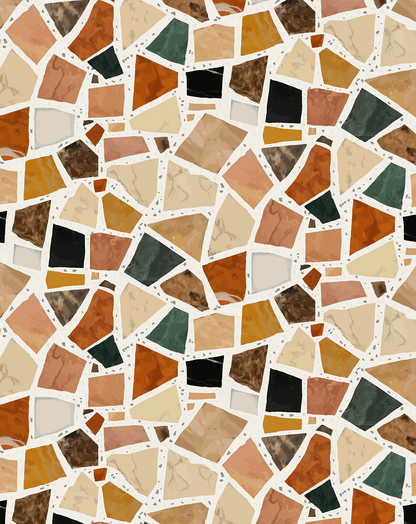 Dolce Terrazzo Wallpaper, white - mosswell.us