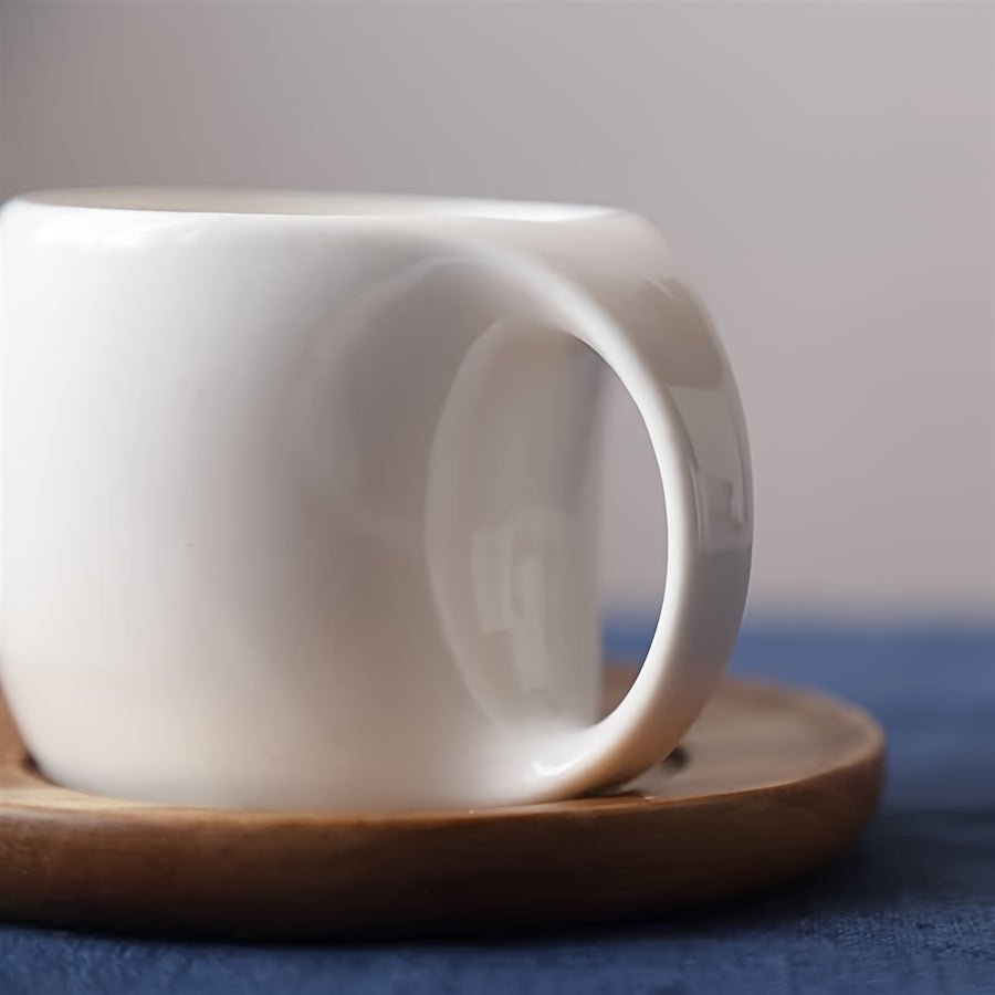 Elegant Ceramic Mug Saucer Set Microwave Safe 7oz123oz - mosswell.us