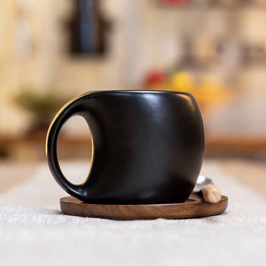 Elegant Ceramic Mug Saucer Set Microwave Safe 7oz123oz - mosswell.us