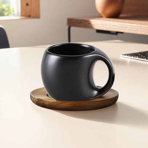 Elegant Ceramic Mug Saucer Set Microwave Safe 7oz123oz - mosswell.us