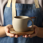 Elegant Ceramic Mug Saucer Set Microwave Safe 7oz123oz - mosswell.us