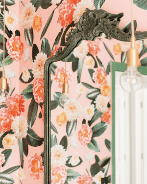 Flower Party Wallpaper, pink - mosswell.us