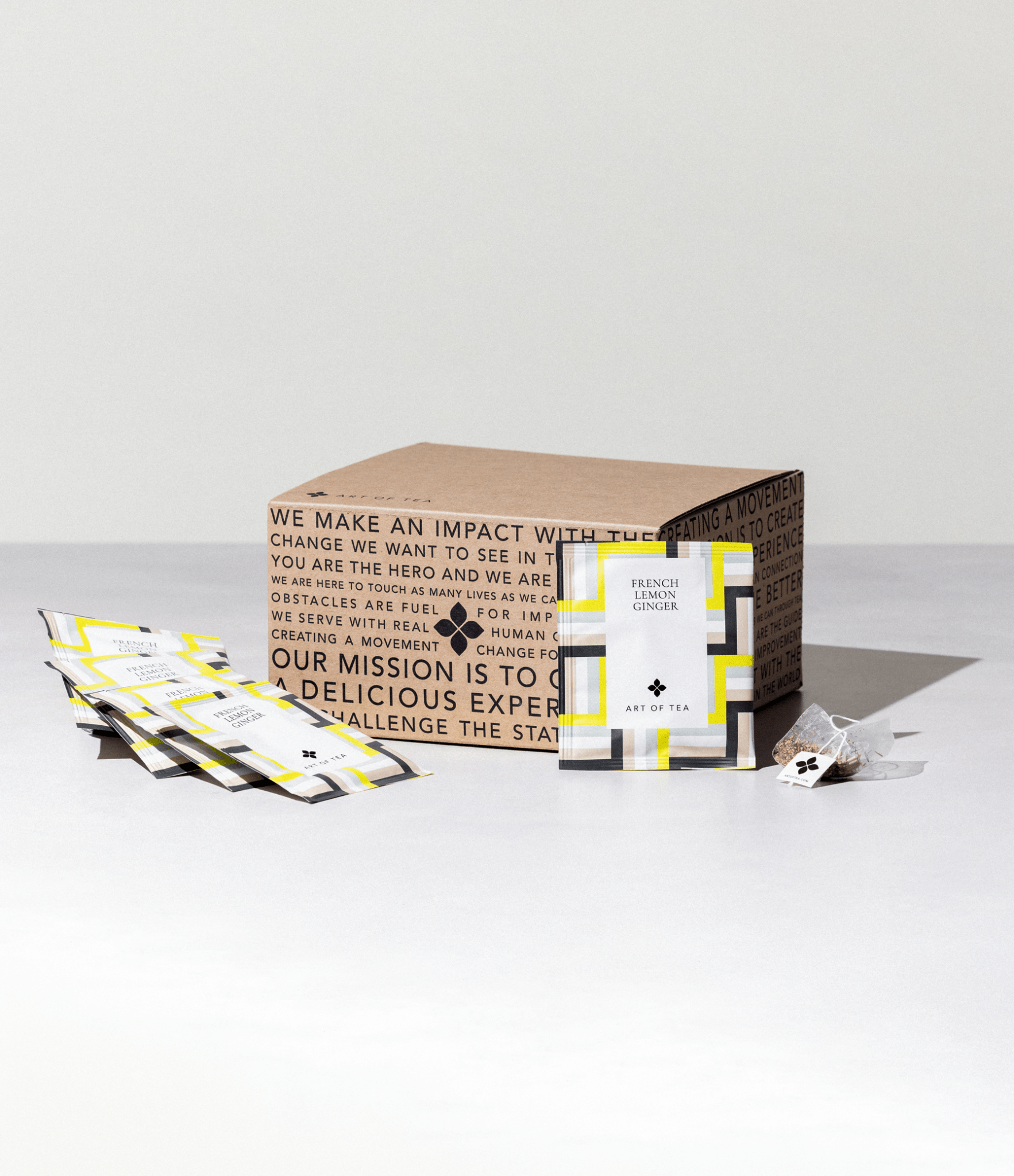 French Lemon Ginger Eco Teabag Sachets - mosswell.us