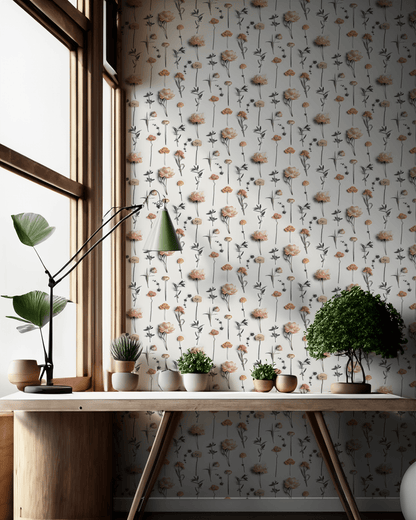 Fresh to Death Wallpaper, small pattern, muted autumn - mosswell.us