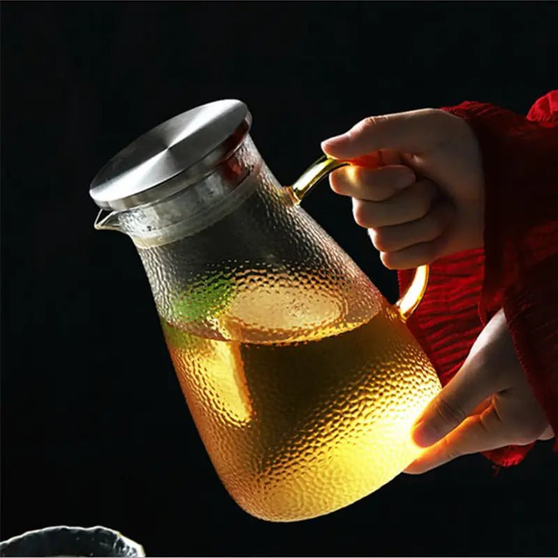 Glass Cold Water and Tea Pot Set - mosswell.us