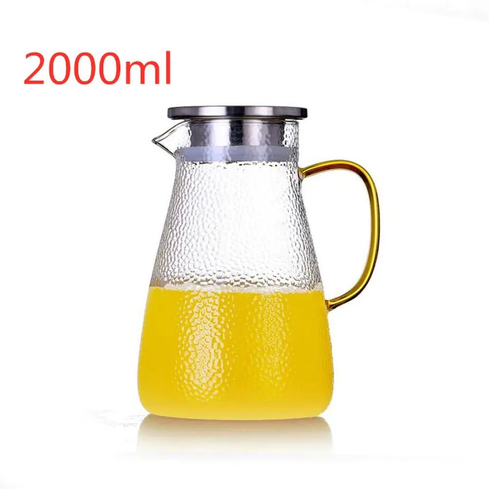 Glass Cold Water and Tea Pot Set - mosswell.us