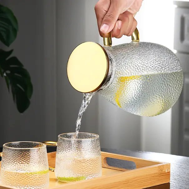 Glass Cold Water and Tea Pot Set - mosswell.us