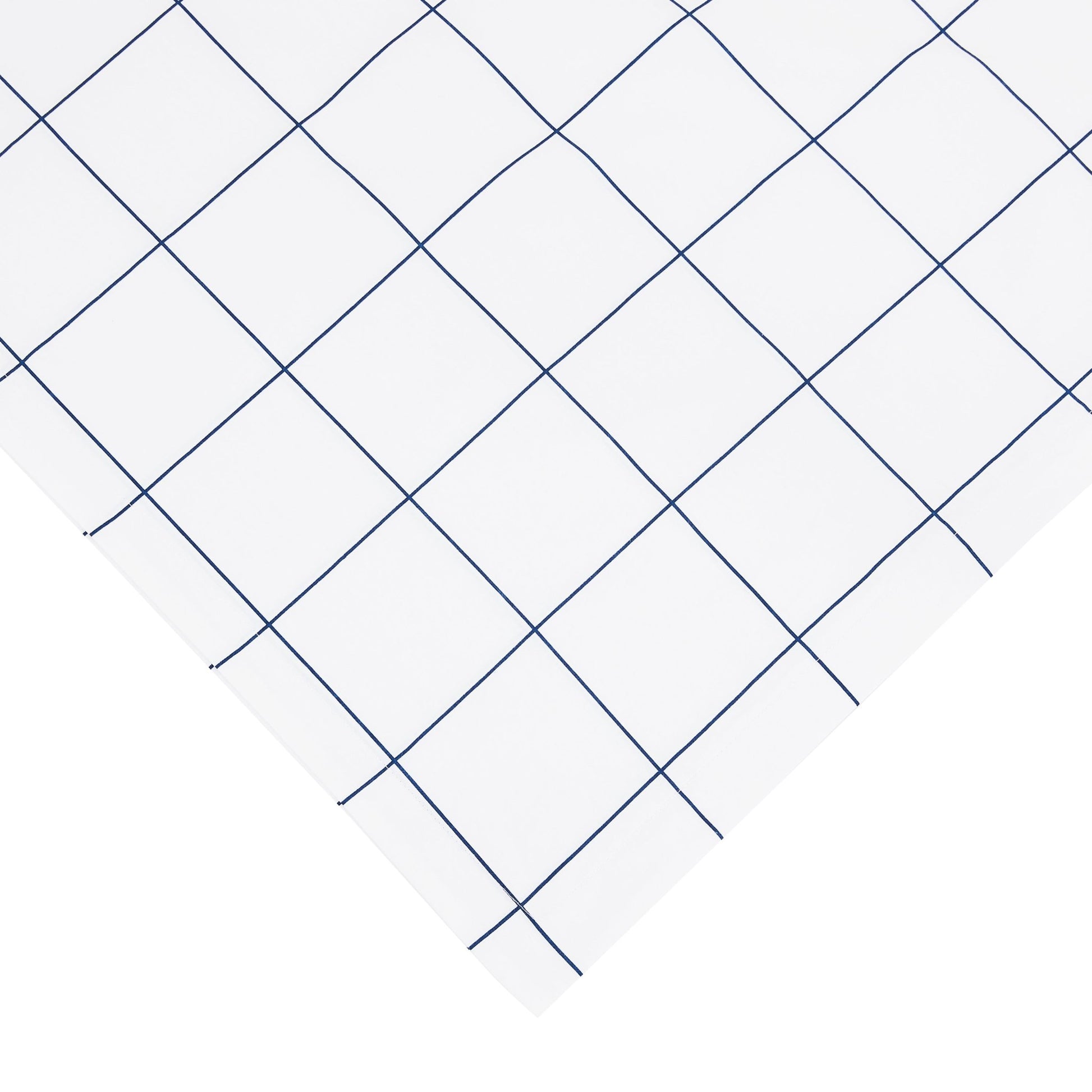 Grid Printed Cotton Percale Duvet Set - mosswell.us