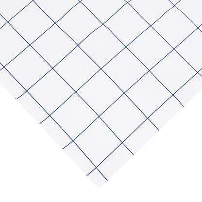 Grid Printed Cotton Percale Duvet Set - mosswell.us