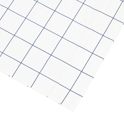 Grid Printed Cotton Percale Pillowcases - mosswell.us