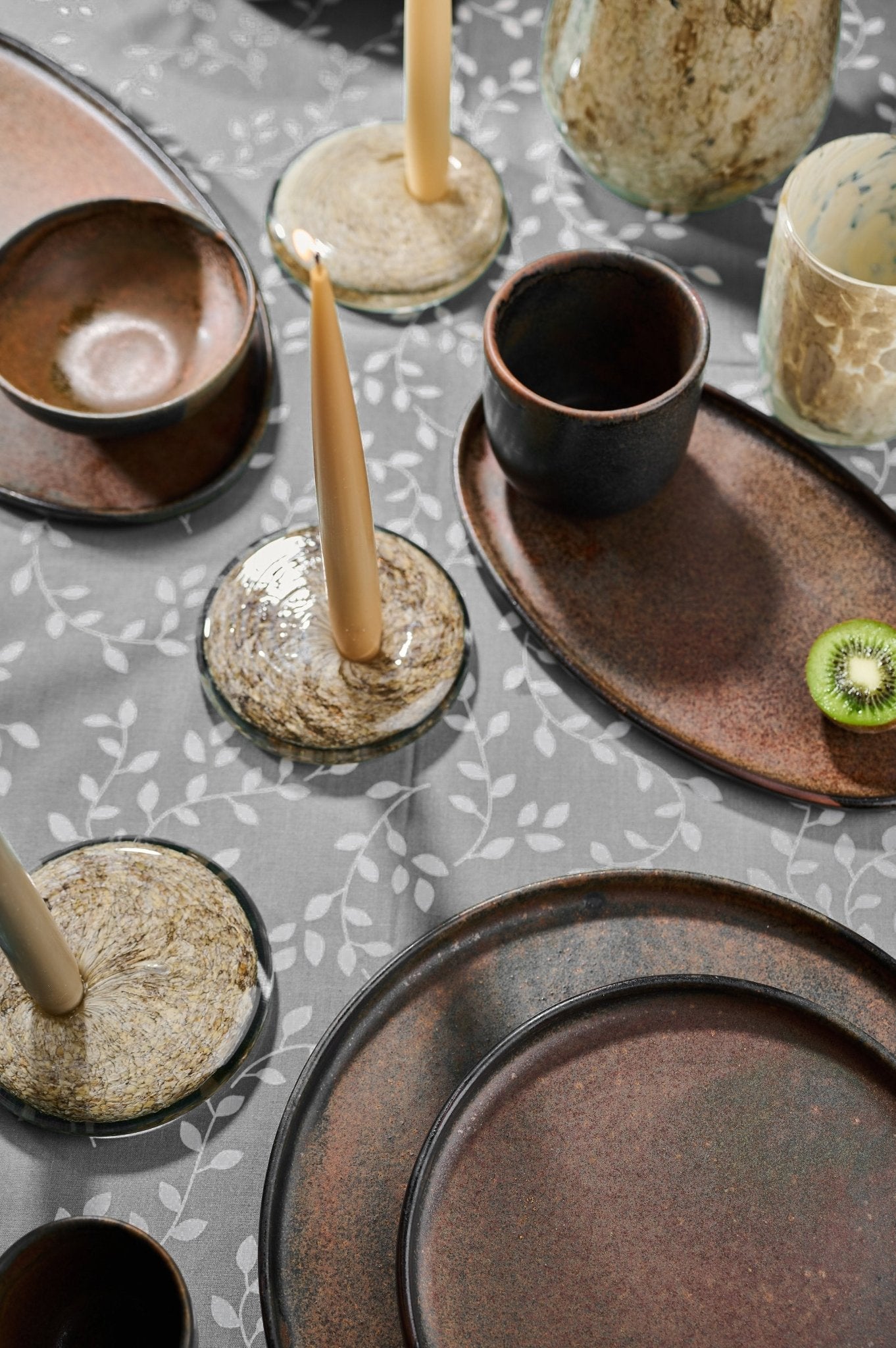 Hand Blown Glass Candle Holder - mosswell.us