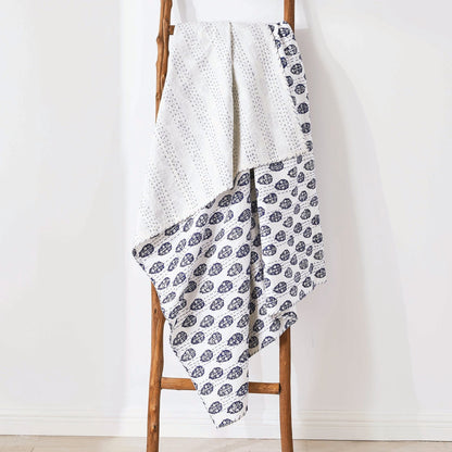 Hand Stitched Block Print Kantha Throws - mosswell.us