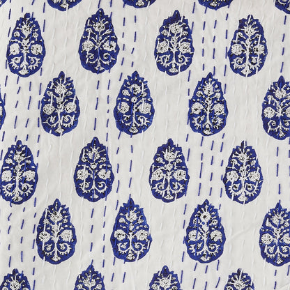 Hand Stitched Block Print Kantha Throws - mosswell.us