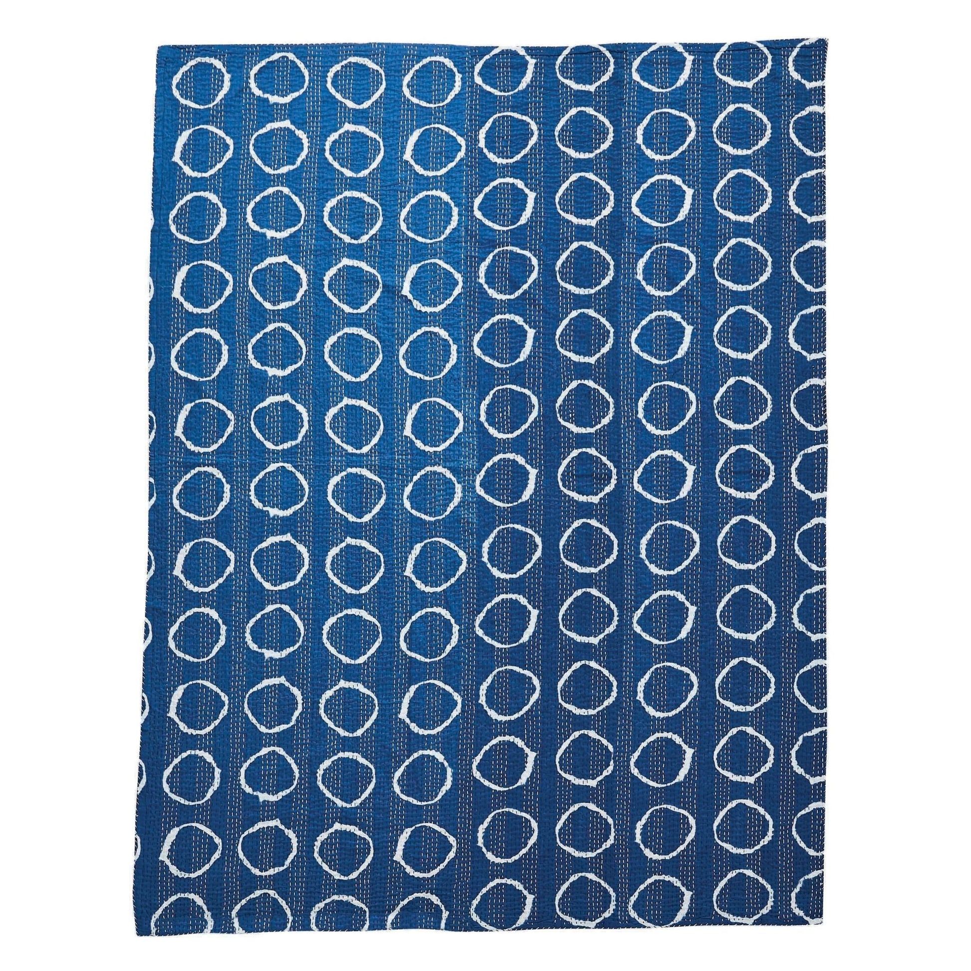 Hand Stitched Block Print Kantha Throws - mosswell.us