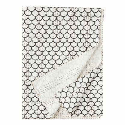 Hand Stitched Block Print Kantha Throws - mosswell.us