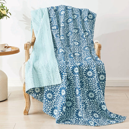 Hand Stitched Block Print Kantha Throws - mosswell.us