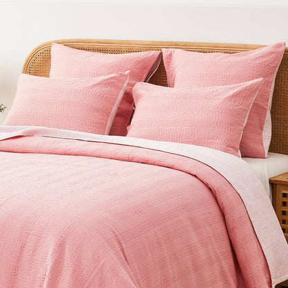 Hand Stitched Reversible Kantha Pillow Sham Pairs - mosswell.us