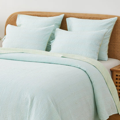 Hand Stitched Reversible Kantha Pillow Sham Pairs - mosswell.us