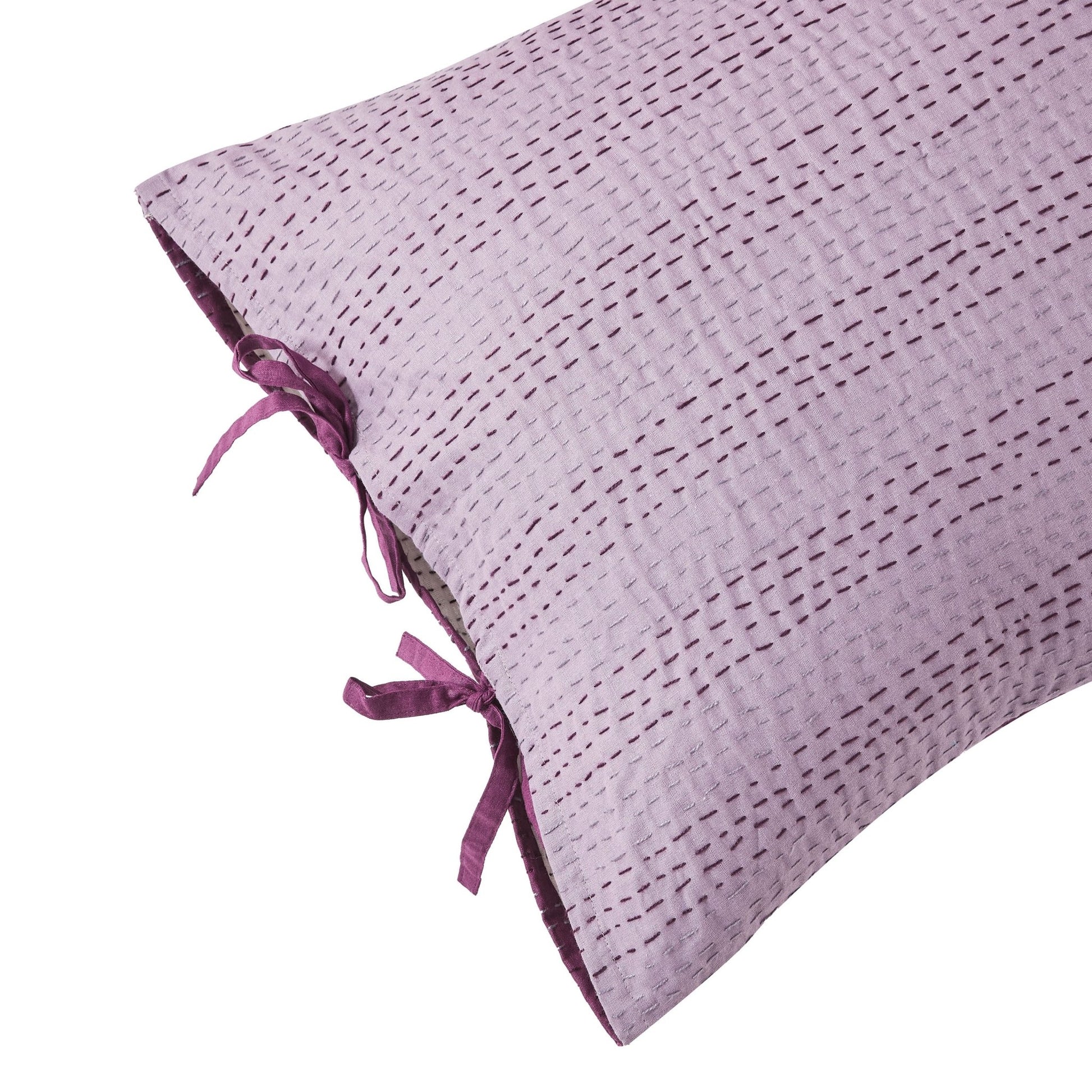 Hand Stitched Reversible Kantha Pillow Sham Pairs - mosswell.us