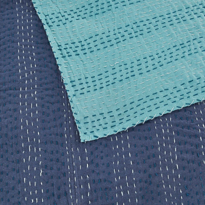 Hand Stitched Reversible Kantha Throws - mosswell.us