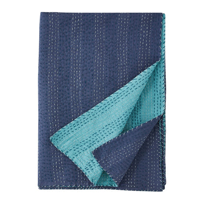 Hand Stitched Reversible Kantha Throws - mosswell.us