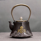 Handcrafted Japanese Cast Iron Teapot for Tea Ceremony - mosswell.us