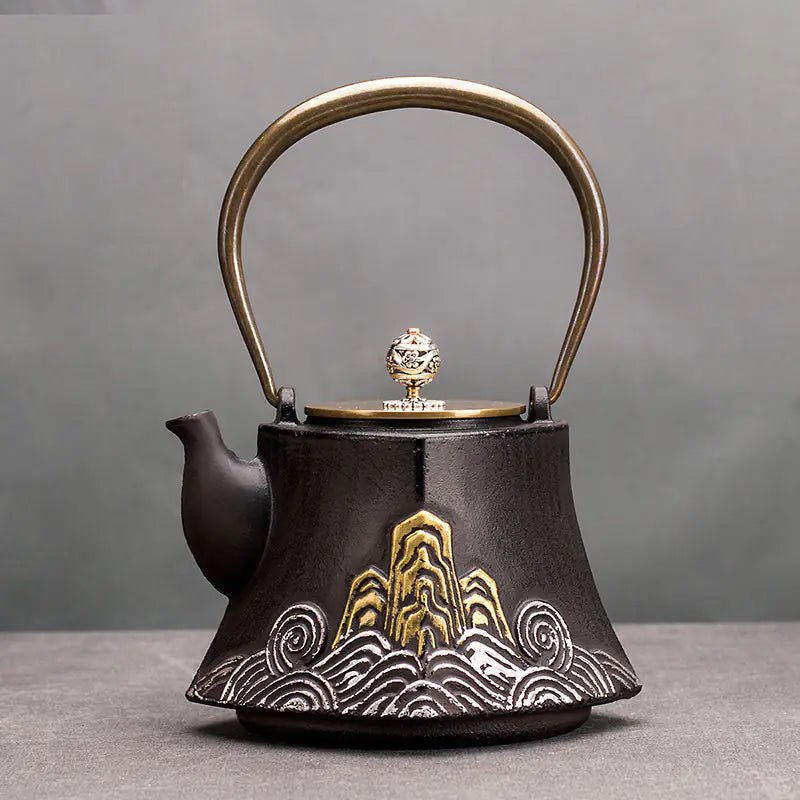 Handcrafted Japanese Cast Iron Teapot for Tea Ceremony - mosswell.us