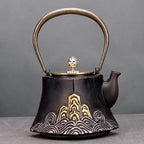 Handcrafted Japanese Cast Iron Teapot for Tea Ceremony - mosswell.us
