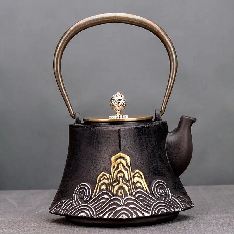 Handcrafted Japanese Cast Iron Teapot for Tea Ceremony - mosswell.us