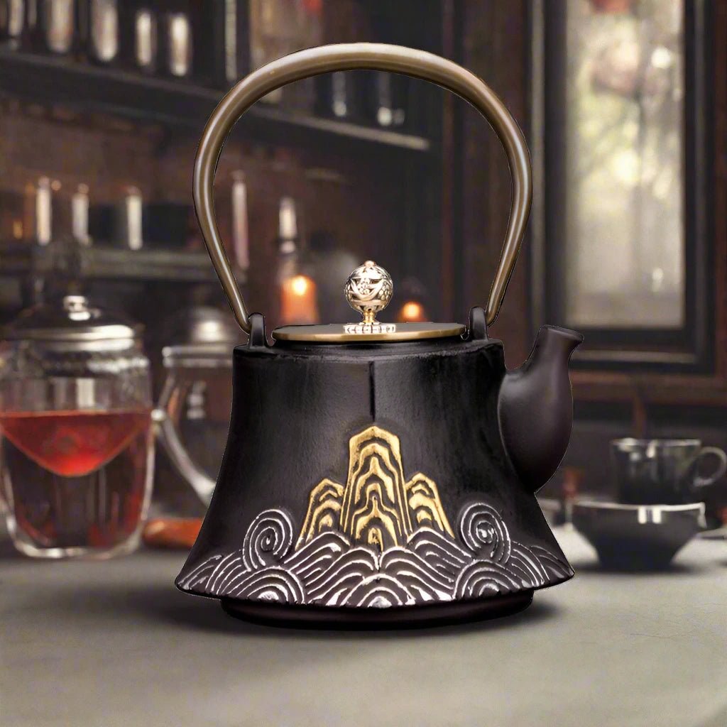 Handcrafted Japanese Cast Iron Teapot for Tea Ceremony - mosswell.us