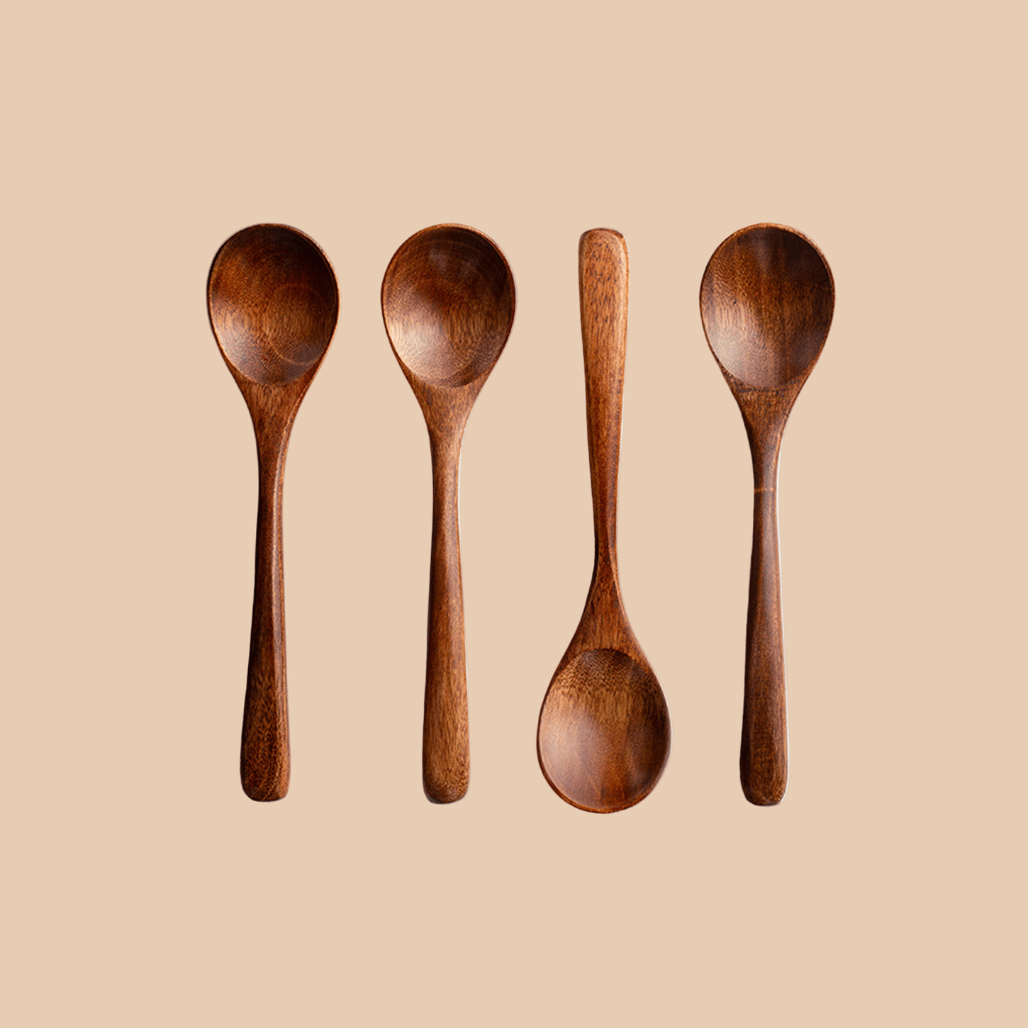 Handcrafted Wooden Spoons Set of 4