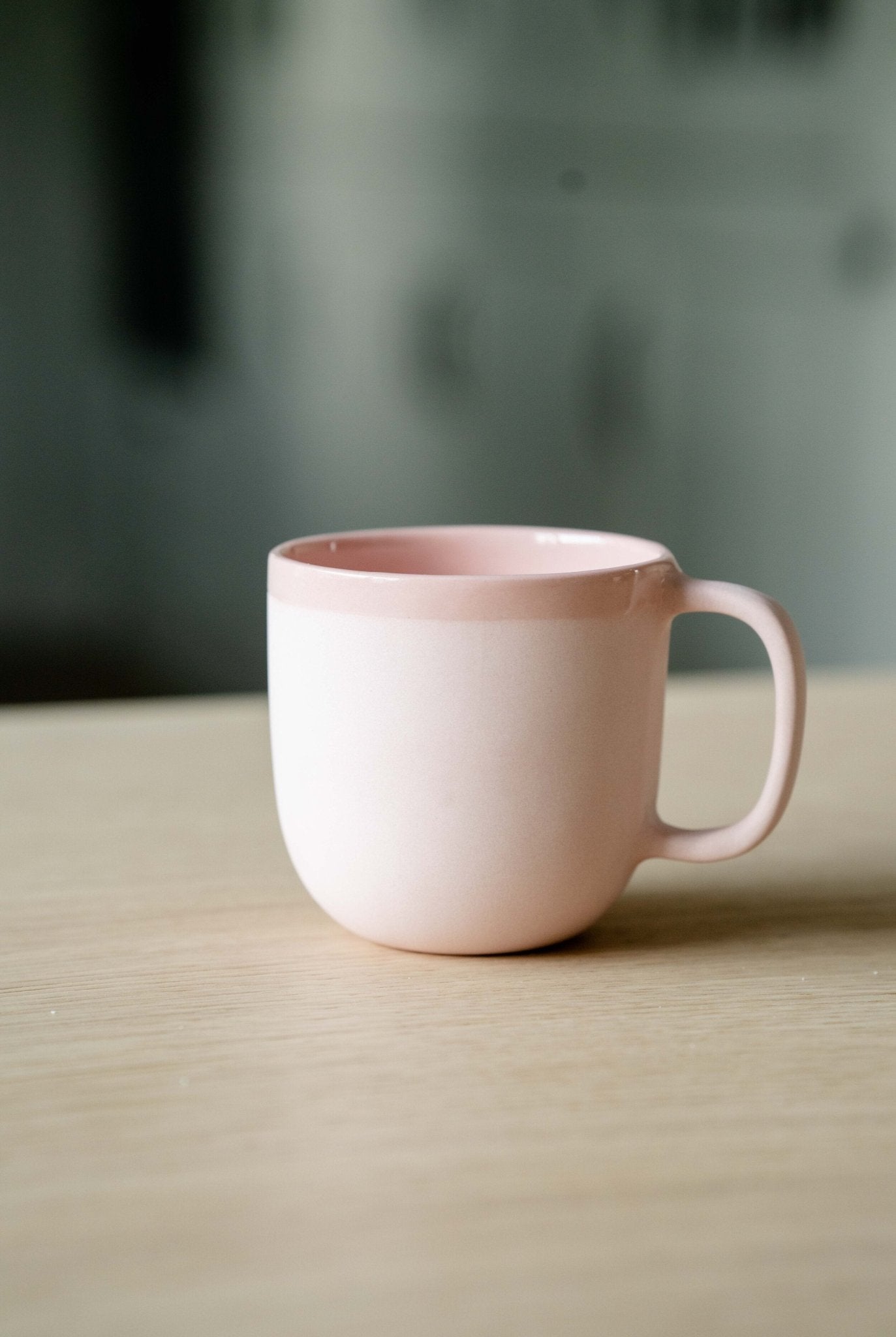Handmade Porcelain Coffee Mug. Powder Pink - mosswell.us
