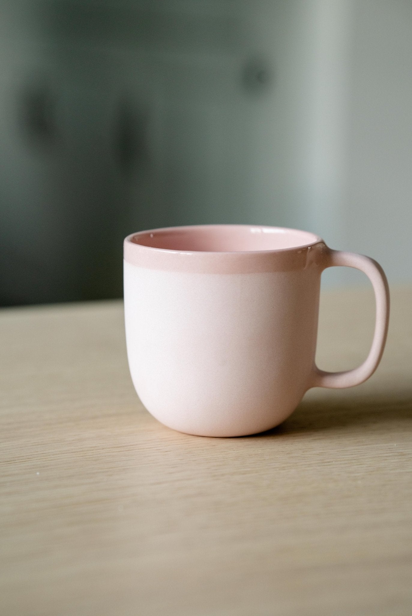 Handmade Porcelain Coffee Mug. Powder Pink - mosswell.us