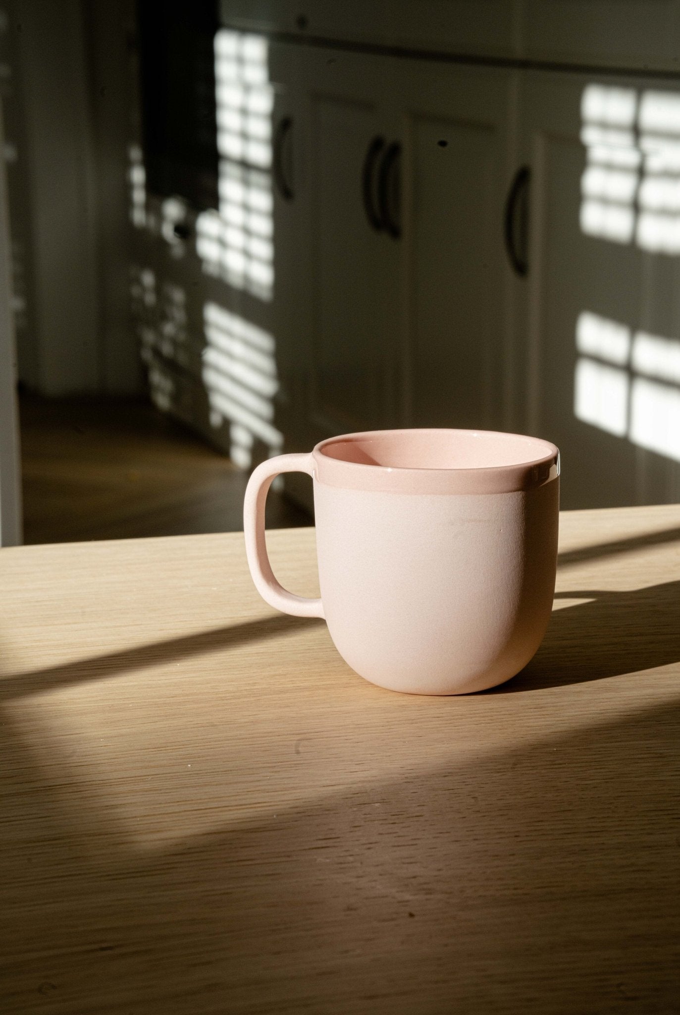 Handmade Porcelain Coffee Mug. Powder Pink - mosswell.us