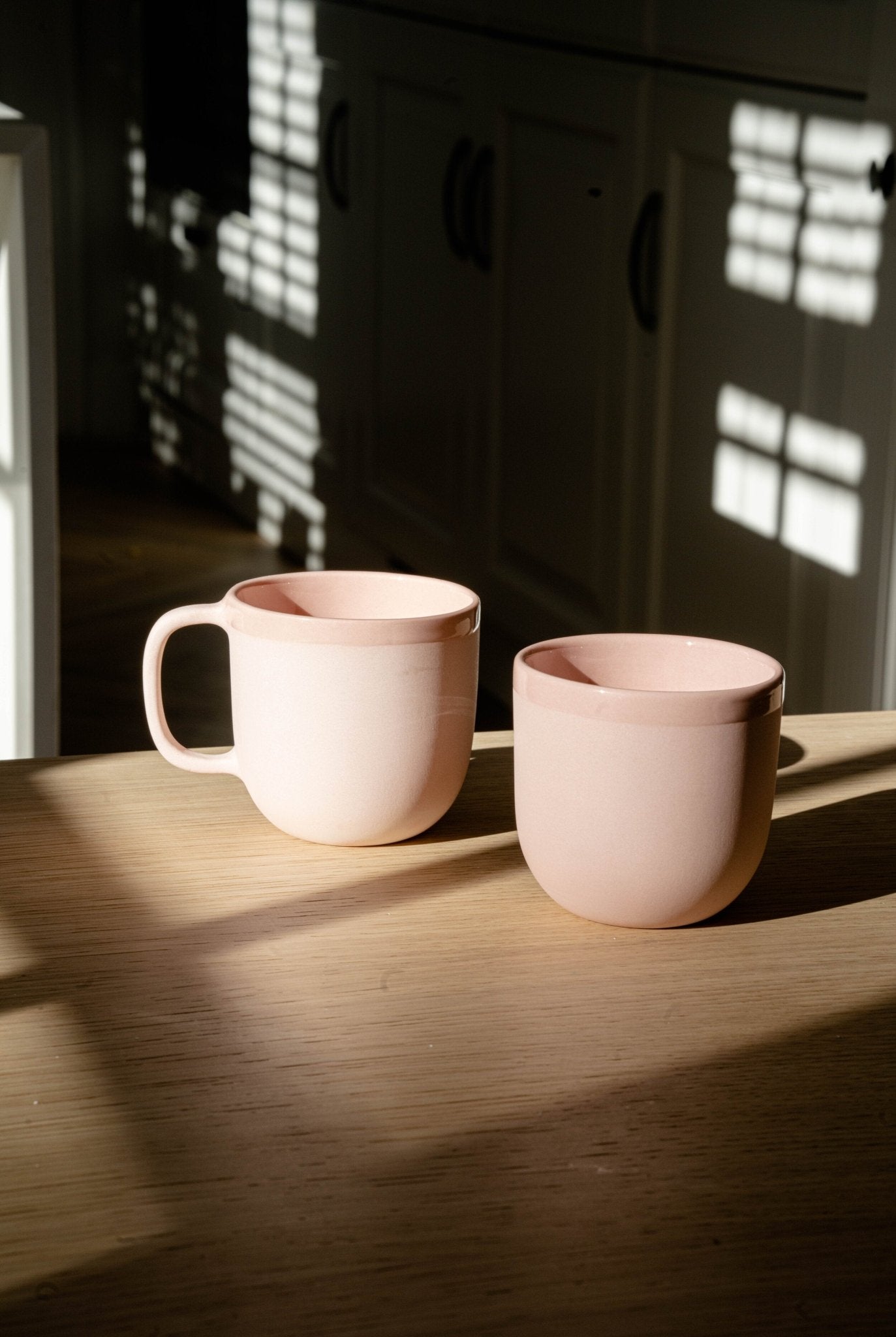 Handmade Porcelain Coffee Mug. Powder Pink - mosswell.us