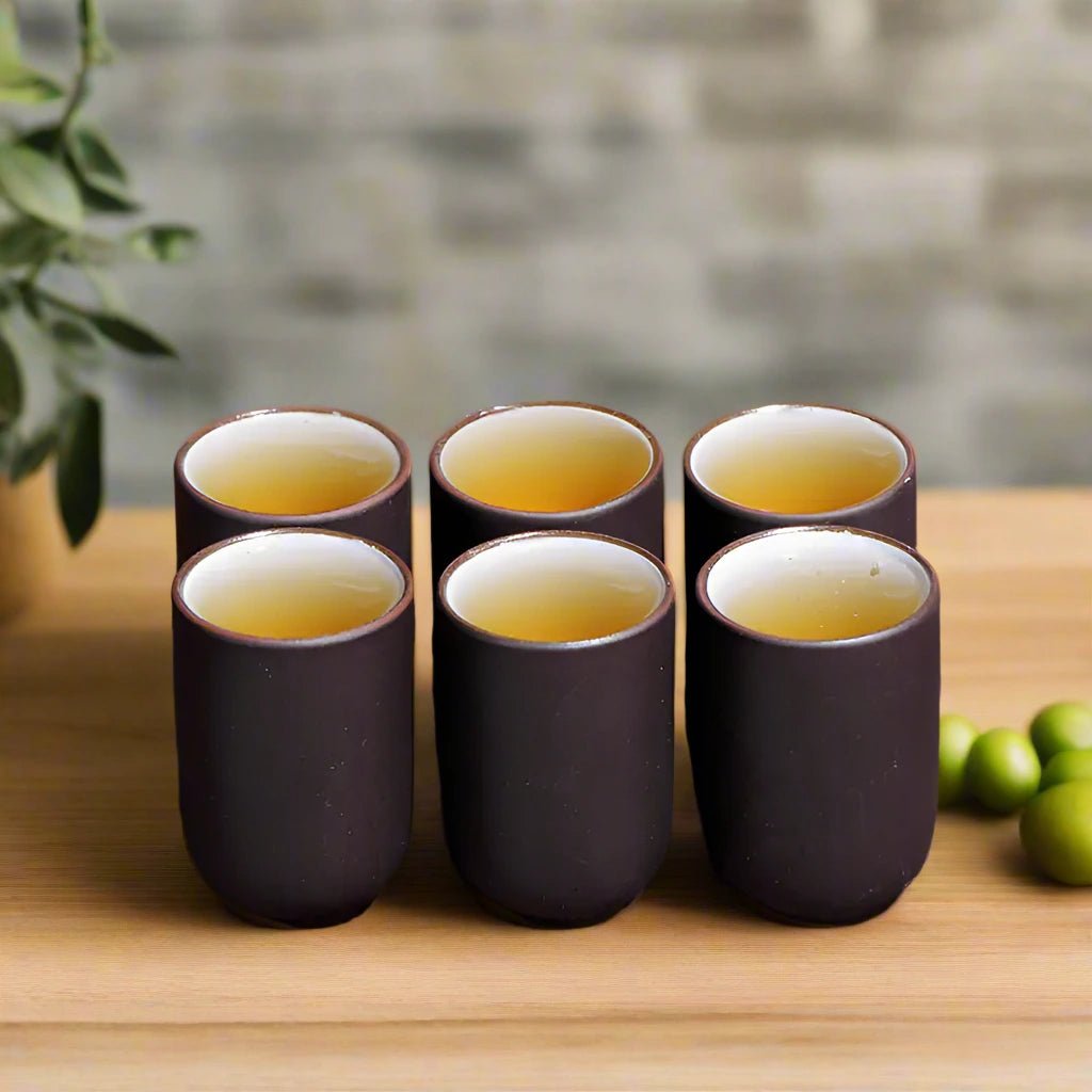 Handmade Purple Clay Tea Cup Set for Kung Fu Tea - mosswell.us