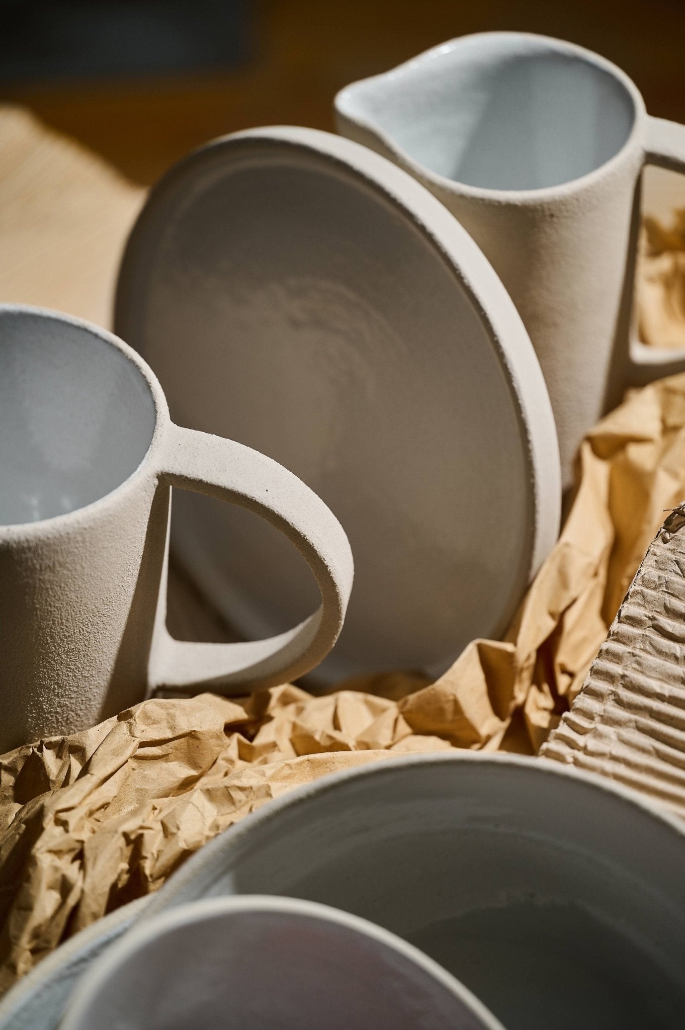 Handmade Stoneware Large Pitcher - mosswell.us