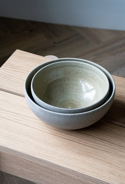 Handmade Stoneware Ramen Bowl - Concrete - mosswell.us