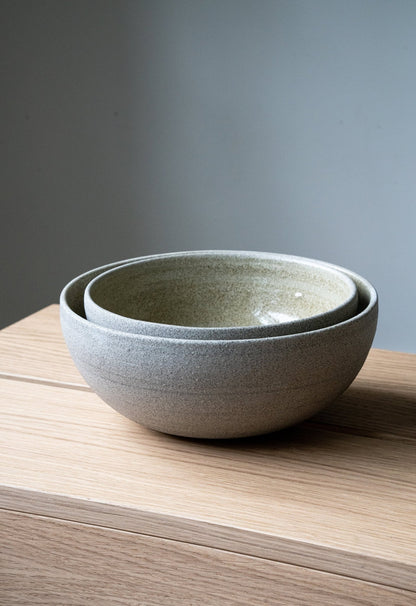 Handmade Stoneware Ramen Bowl - Concrete - mosswell.us