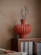 Handmade Wabi Sabi Ceramic Pottery Vase - Red / Black / White - mosswell.us