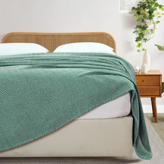 Herringbone Cotton Blanket - mosswell.us
