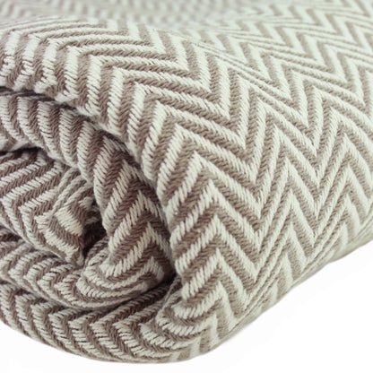 Herringbone Cotton Blanket - mosswell.us