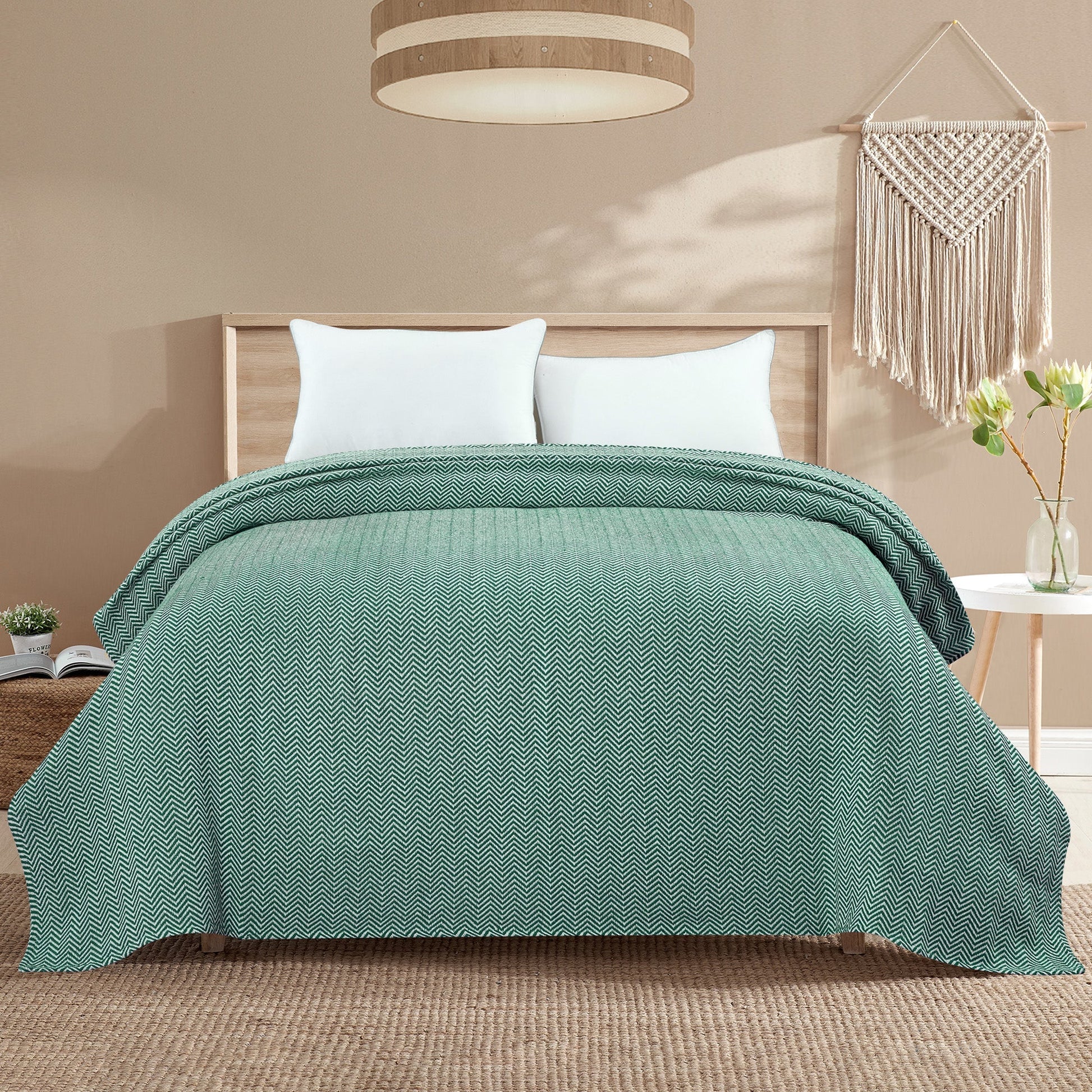 Herringbone Cotton Blanket - mosswell.us