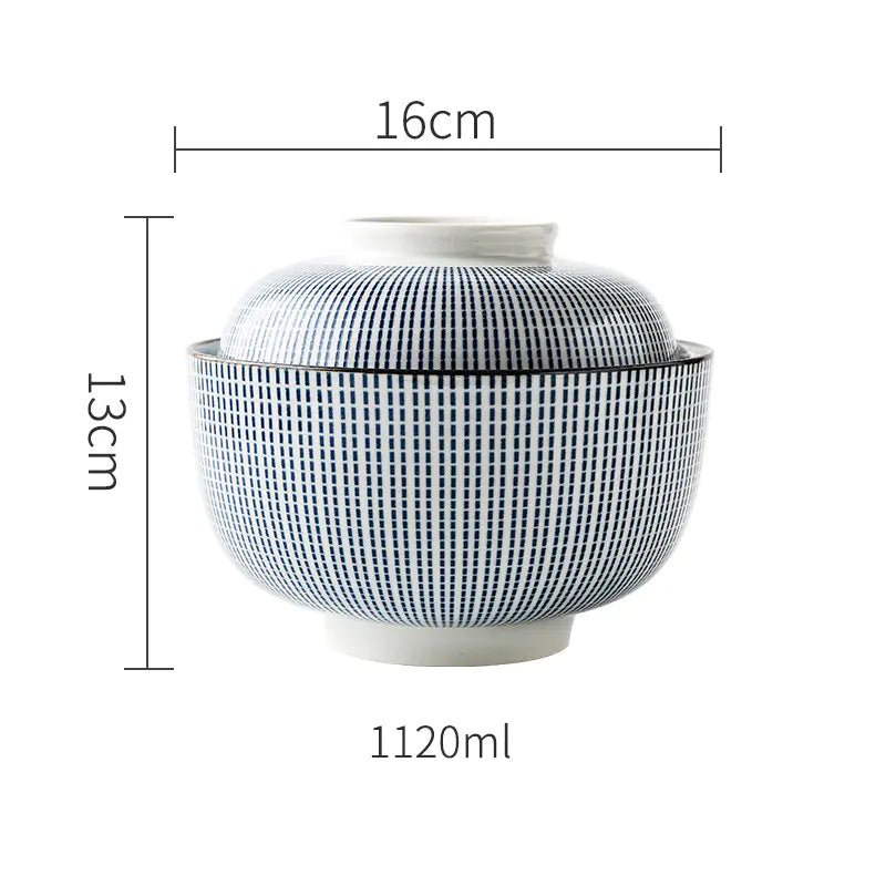 INS Net Red Underglaze Japanese Ceramic Rice Bowl - mosswell.us